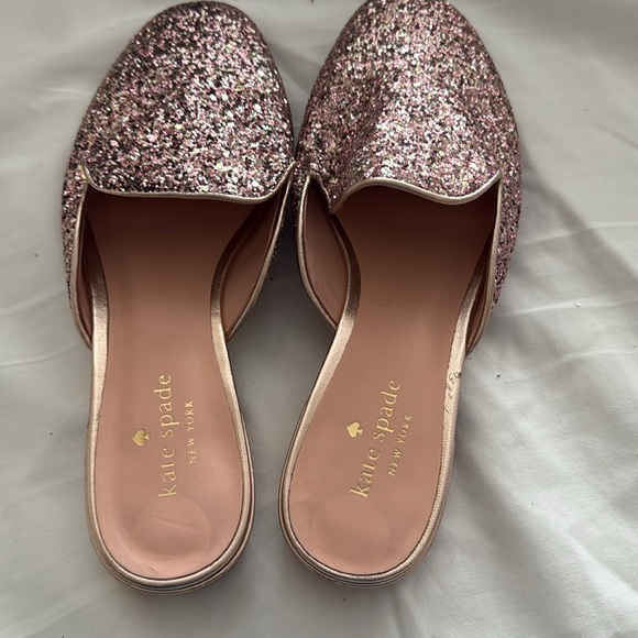 Kate Spade pink  Glitter Mules size 7 1/2 - Picture 12 of 12